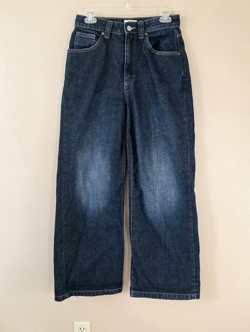 Cotton On Dark Wash Low Super Baggy Denim Jeans - Size 26
